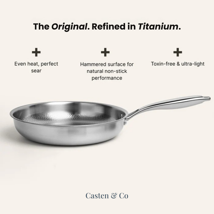 Titanium Hammered Cookware Set Pro